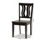 Baxton Studio Fenton Modern and Contemporary Transitional Dark Brown Finished Wood 2-Piece Dining Chair Set 177-11377-Zoro - alternate 7